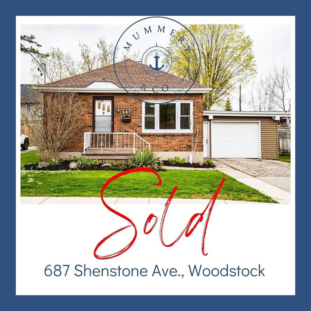 ✨SOLD🏡✨

Congratulations to Shannon Vaughan-Krist, Real Estate Sales Representative with Mummery&amp;Co and her client on the speedy sale of this darling bungalow in Woodstock! Best of luck on your next adventure 💙
.
.
.
#marketmonday #sold #licket