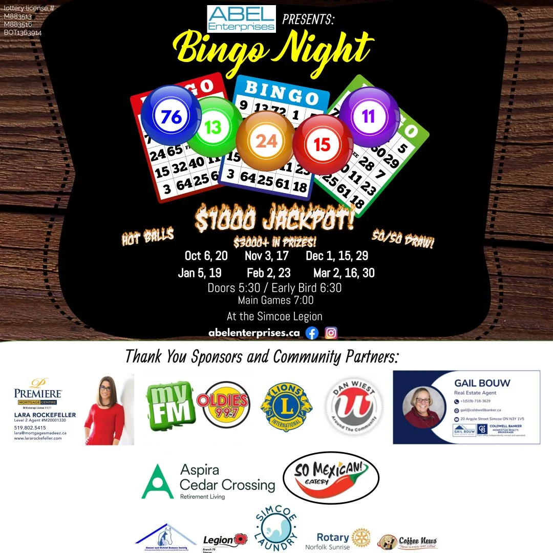Monday Night BINGO! 