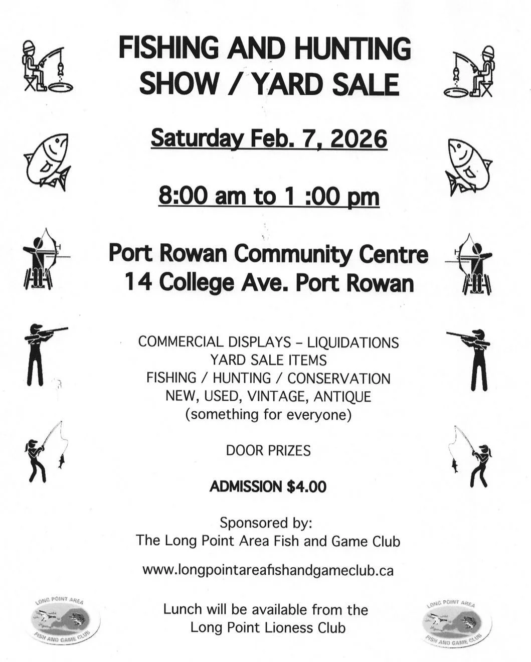 Long Point Area Fish &amp; Game Club Yard Sale