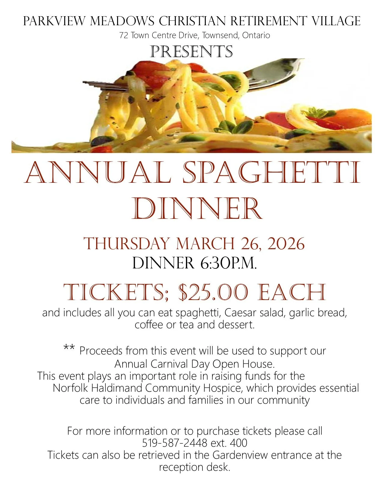 All-You-Can-Eat Spaghetti Dinner