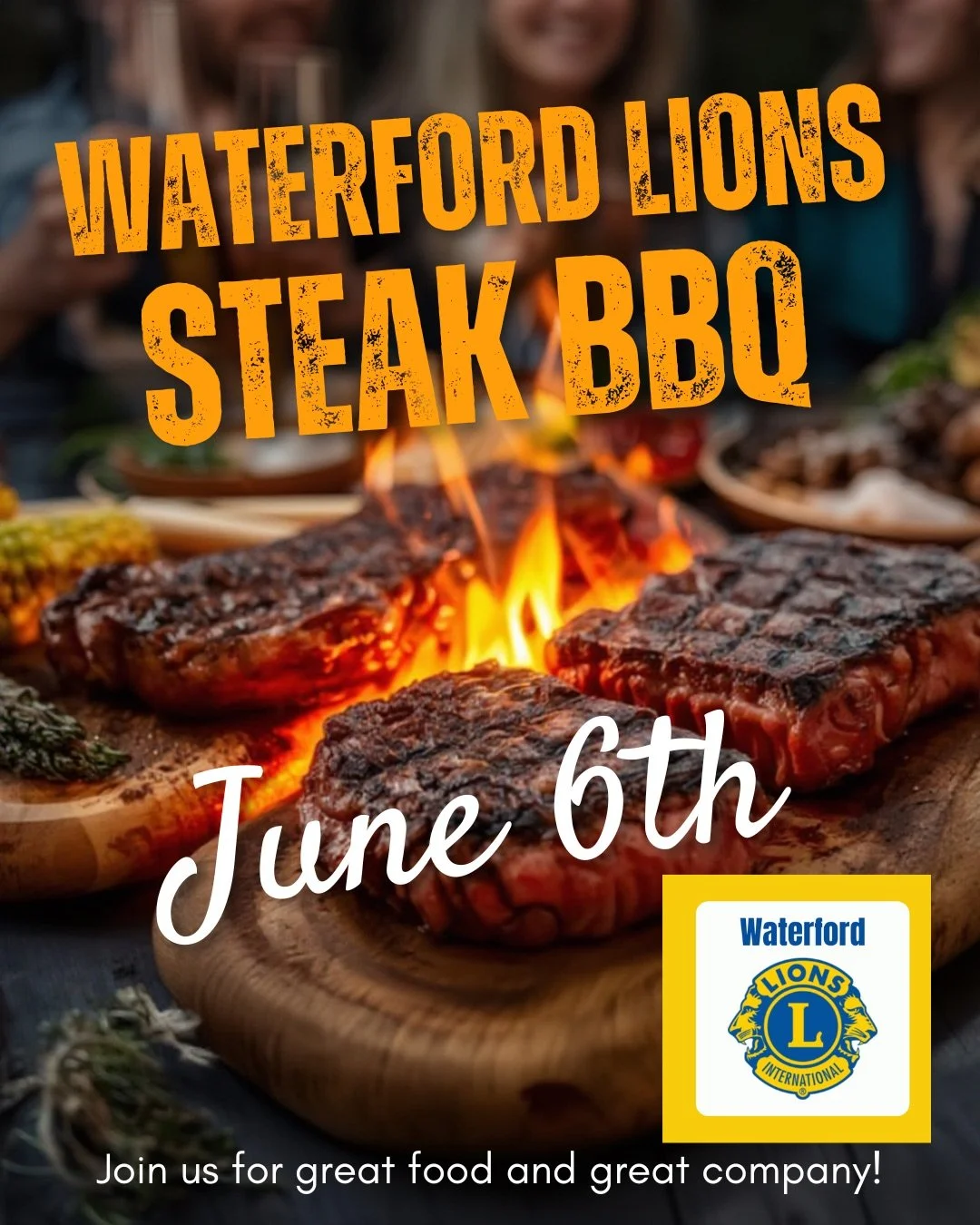 Waterford Lions Annual Steak BBQ Fundraiser