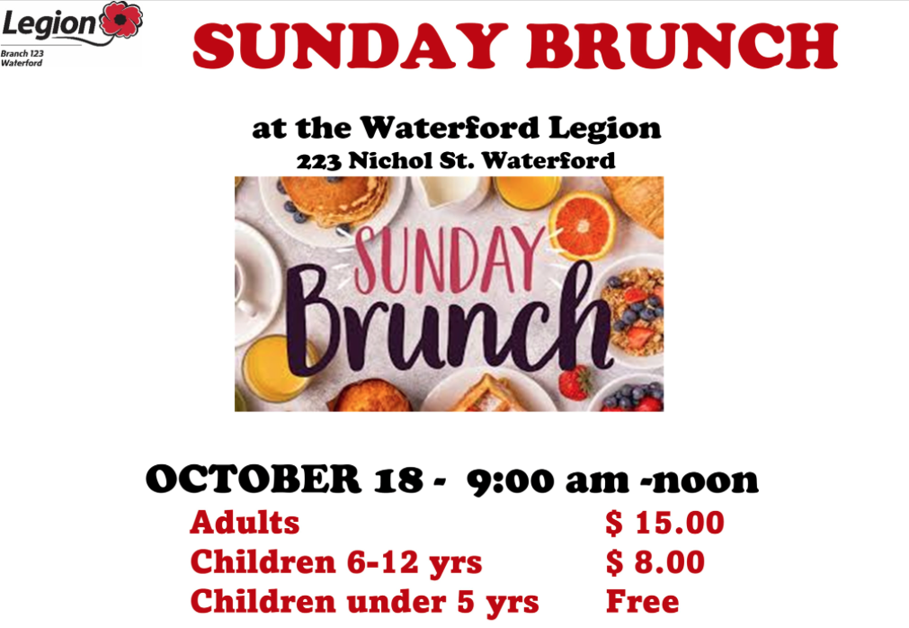 Brunch at the Waterford Legion