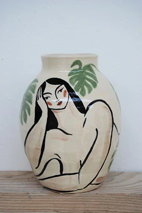 Botanical Nude Vase