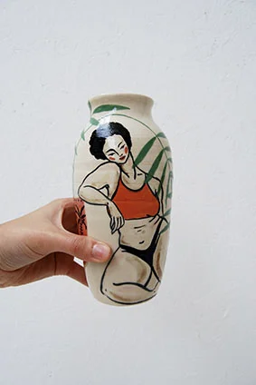 Botanical Woman Vase
