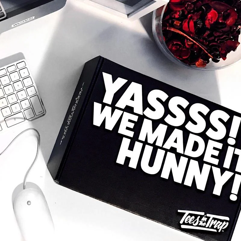 Tees in the Trap Subscription Box - $49 This monthly box will be a staple in leveling up your petty while keeping your love for pop culture alive. You’ll find fun products featuring favorites like auntie Maxine as well as exclusive, custom curated items just for this box. Here’s what you need to know, boo.