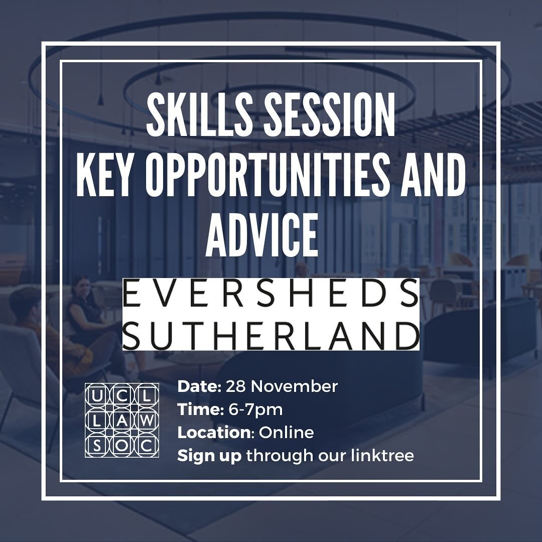 Skills Session with Eversheds Sutherland &ndash; Key Opportunities and Advice 
 
Join in for a *virtual* session with Eversheds Sutherland, where they will highlight some of their key opportunities and share some invaluable advice regarding the appli
