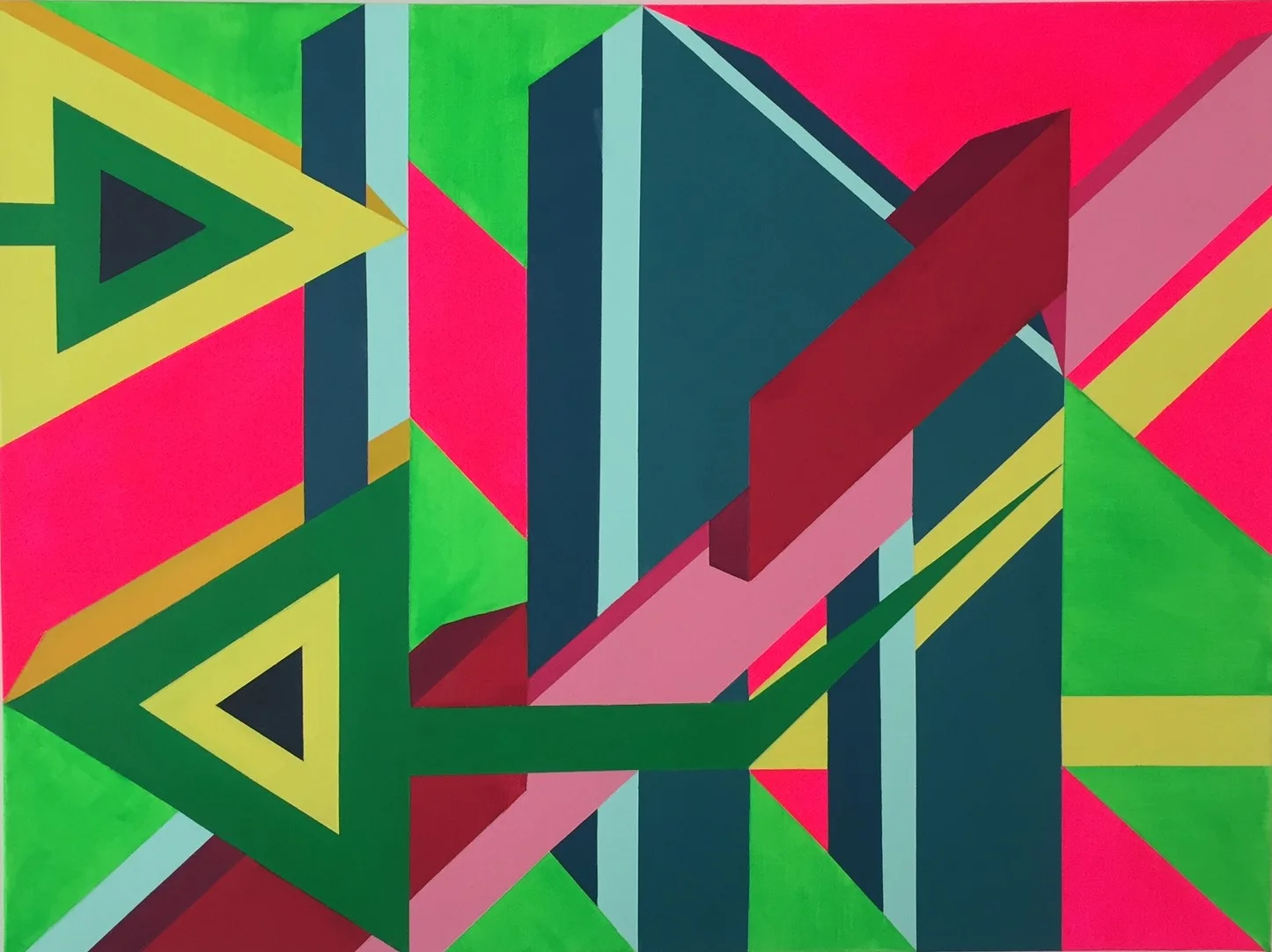 Extrapolation 30 Acrylic, canvas 18”x24”x1.5” $450
