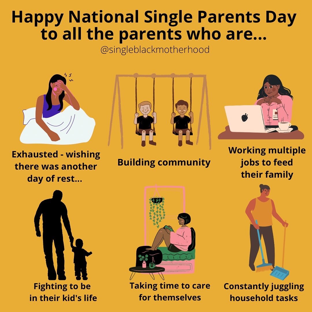 Listen. If no one else sees you, I see you. Happy National Single Parent Day to all of you amazing moms and dads!!! I&rsquo;m so grateful for this community and how we support each other. 🫶🏾

If you are not familiar with National Single Parent Day,