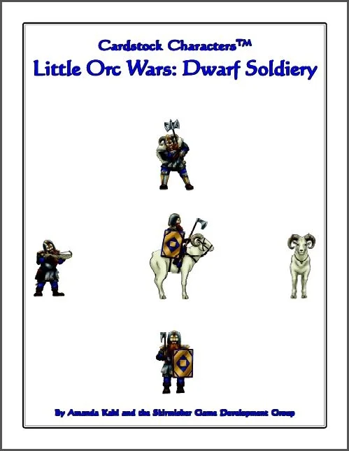 Dwarf Soldiery (Cardstock Characters™)