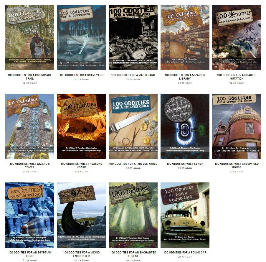 '100 Oddities' Series Released at Skirmisher Store!