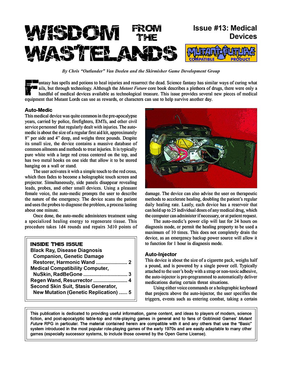 'Wisdom from the Wastelands' #13: Medical Devices