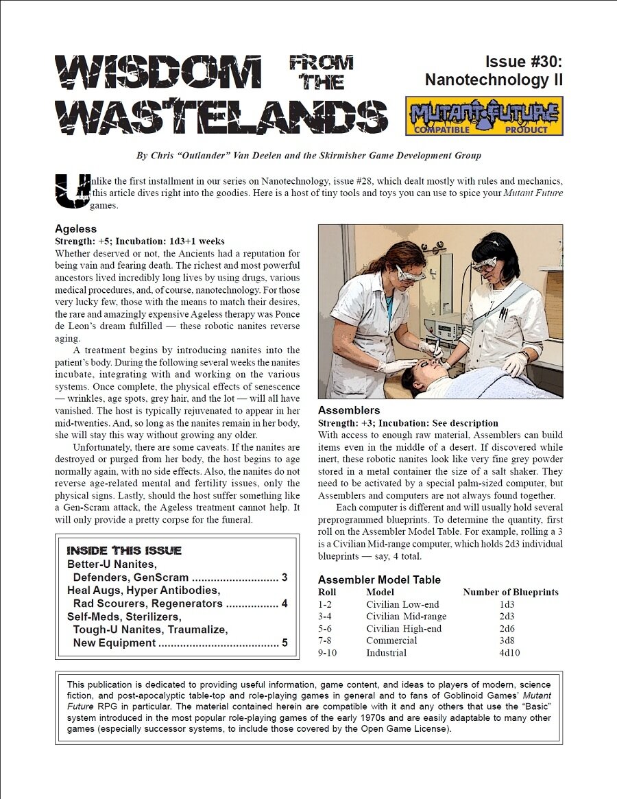 'Wisdom from the Wastelands' #30: Nanotechnology II