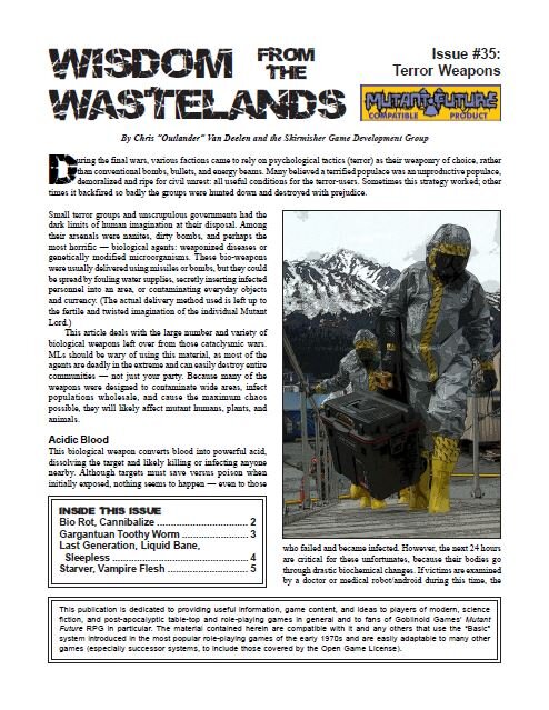 'Wisdom from the Wastelands' #35: Terror Weapons