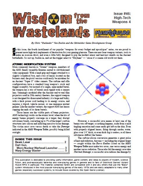 'Wisdom from the Wastelands' #46: High-Tech Weapons 4