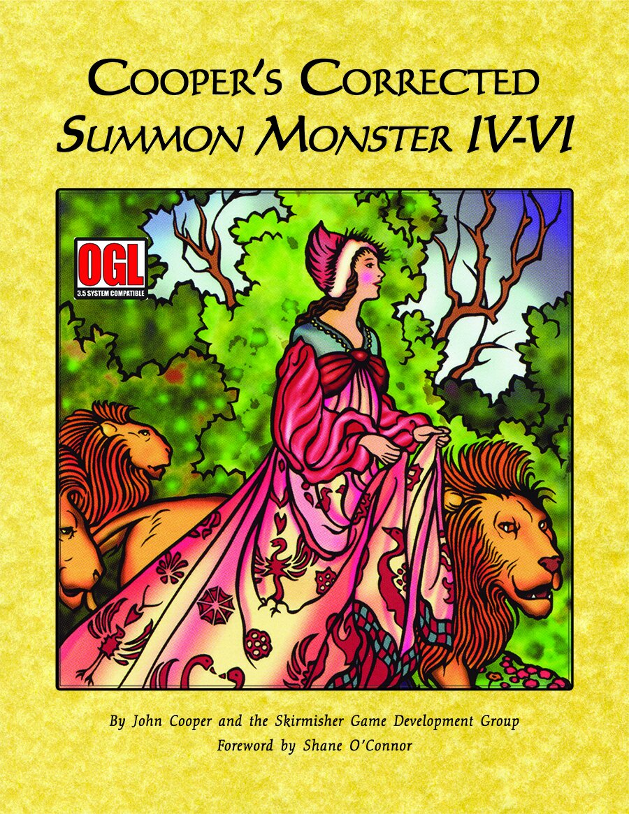Cooper’s Corrected Summon Monster IV-VI