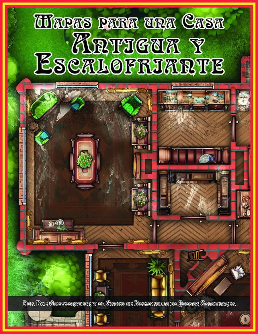 Mapas para una Casa Antigua y Escalofriante (24 x 18)