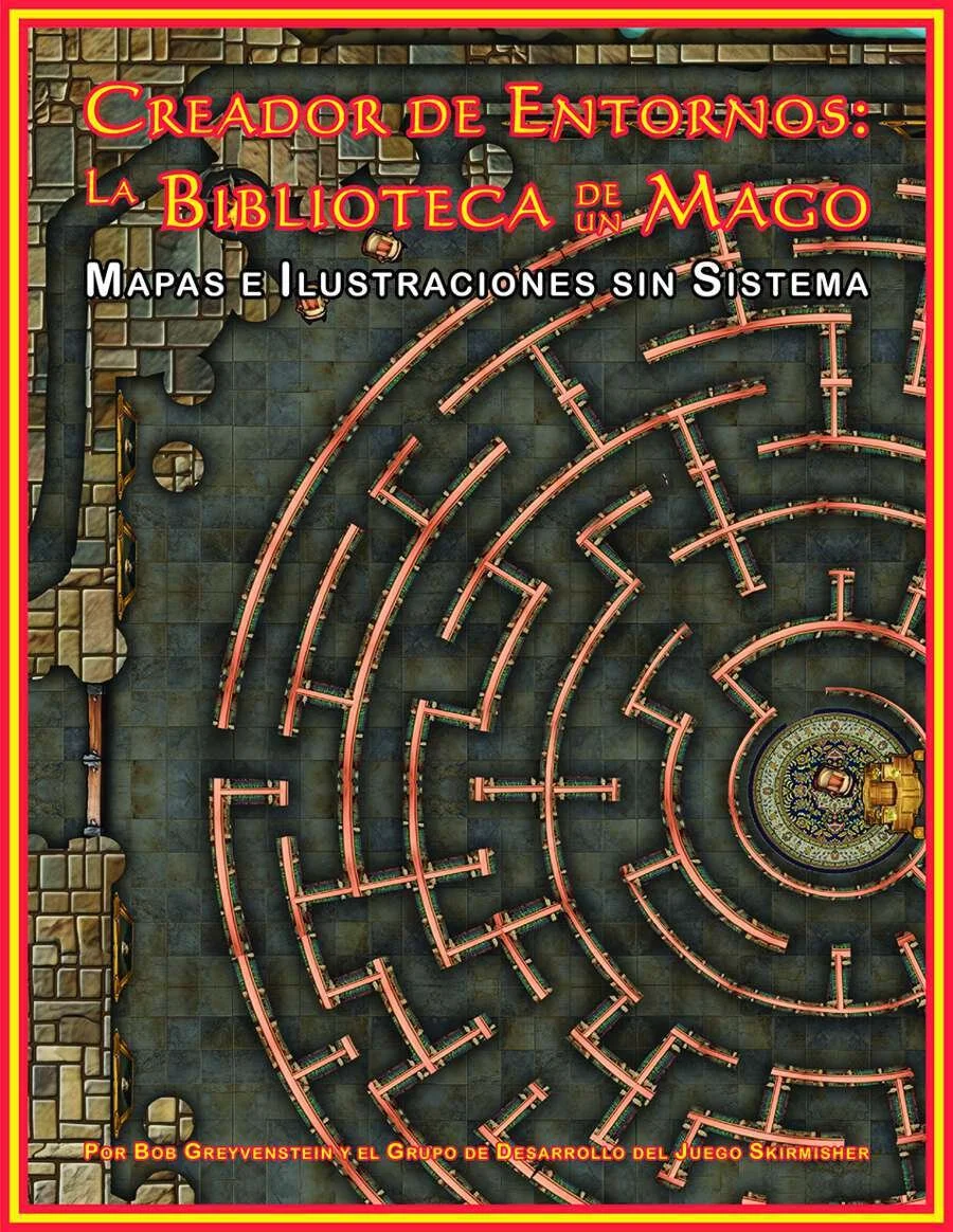 Creador de Entornos: La Biblioteca de un Mago (Mapas e Ilustraciones sin Sistema)