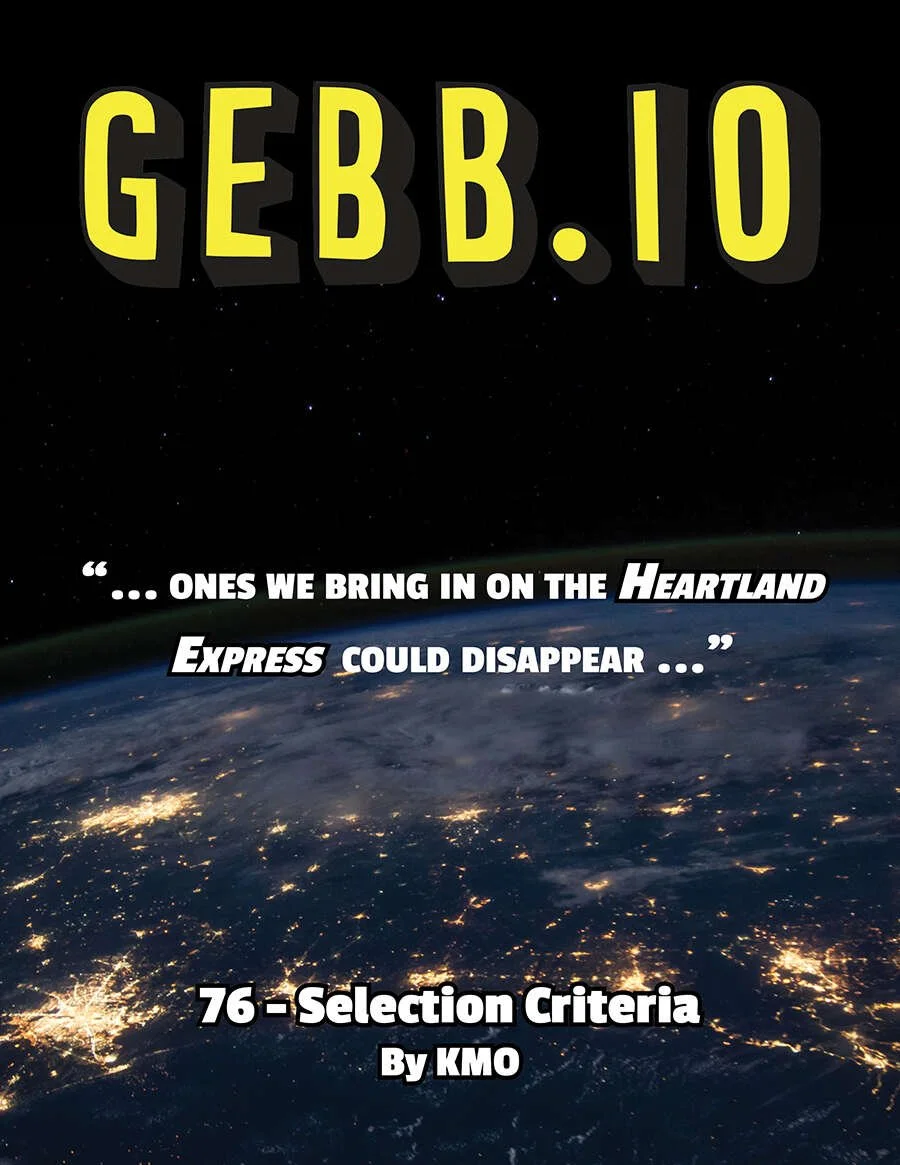 GEBB 76 – Selection Criteria