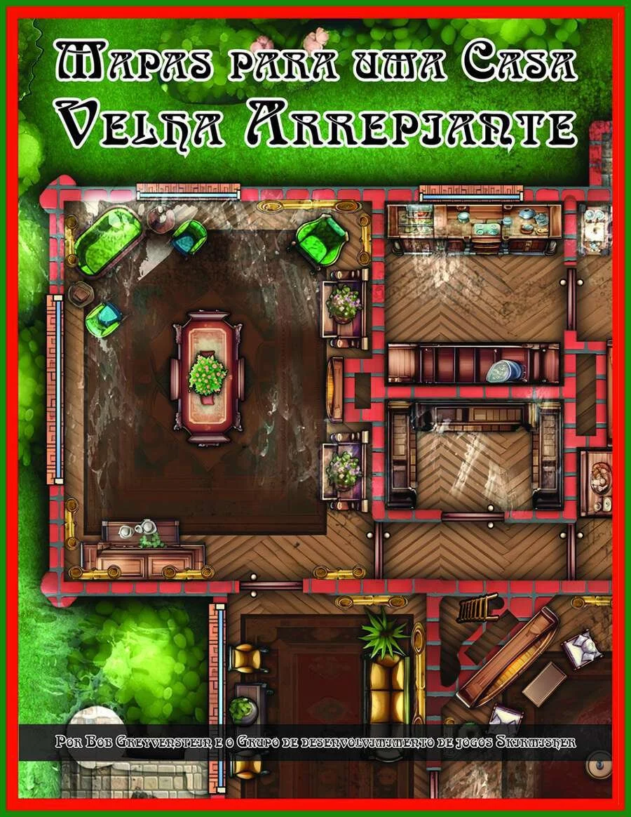 Mapas para uma Casa Velha Arrepiante (24 x 18)