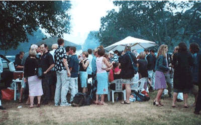 Ortner members enjoying the annual BBQ.
