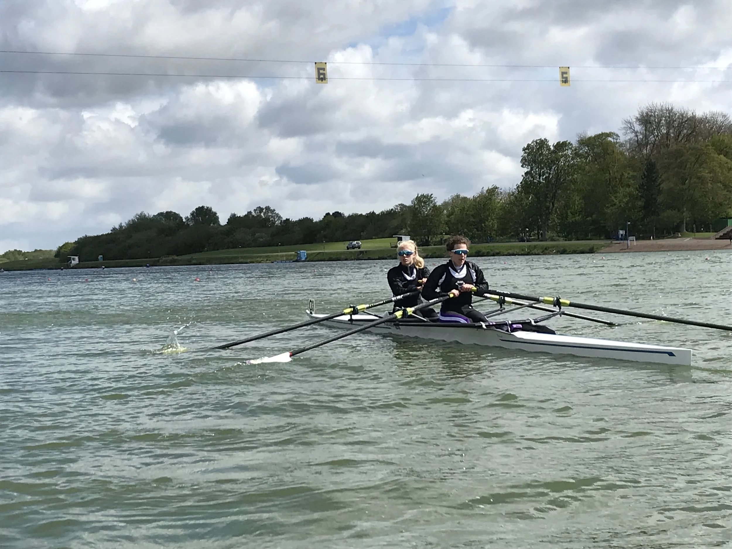 Franky and Vic in the Lightweight 2x boating for their rep.