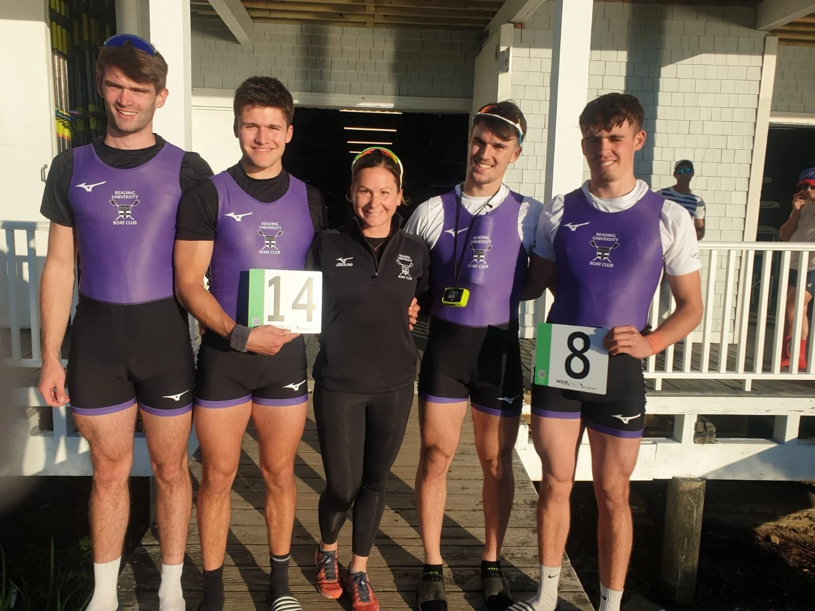 Team Reading - George (left), Rory, Charlotte, Edoardo and Sean (right)
