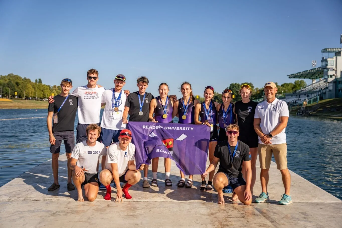 🏆 EUSA 🏆

RUBC sent 11 athletes to Croatia for EUSA this weekend, all of whom performed extraordinarily well, with all five crews collecting medals. 

M1x - 🥇 
W2x - 🥇 
LM2x - 🥈
M4x - 🥉 
LW2x - 🥉

Congratulations to all the athletes, and coach