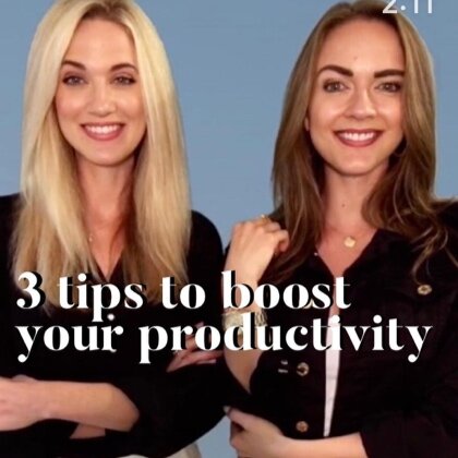 3 tips to boost your productivity (2:11)