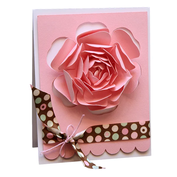 JLDA2 Rose Cut Out Card —