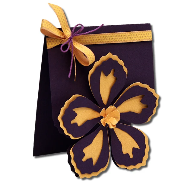 JLDA2 Shaped Flower Card —