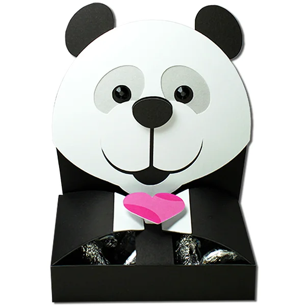 HUGSIDEA Süße Panda Lunch Bag – Leichte Brotzeitbox-Tasche Für Kinder & Erwachsene (ca. 19 X 9,8 Cm)