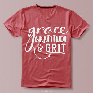 Gratitude Grace and Grit SVG file