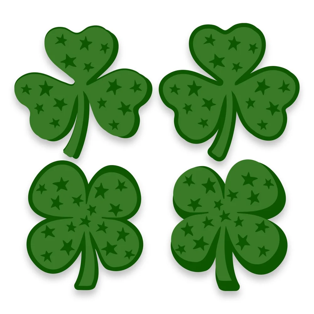 JLD-Set of 4 Shamrocks — JamieandJenn.com