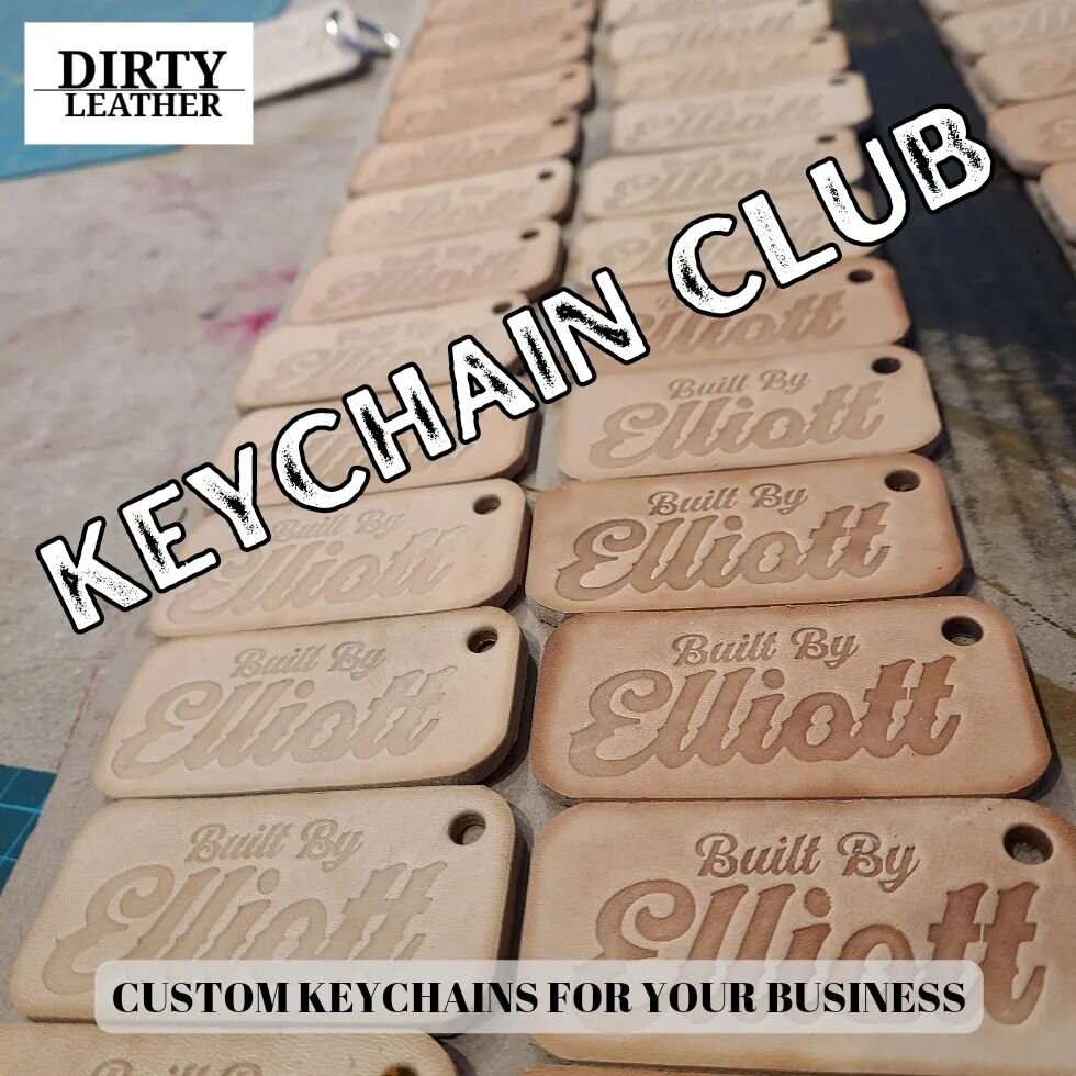 Join the Dirty Chain Gang!  Every month recieve 25 branded keychains for your business.  A great promotional product and collectable for your customers.  Message for details and sales pitch!

#dirtyleather 
#handmadeleathergoods
#handmade
#handcrafte