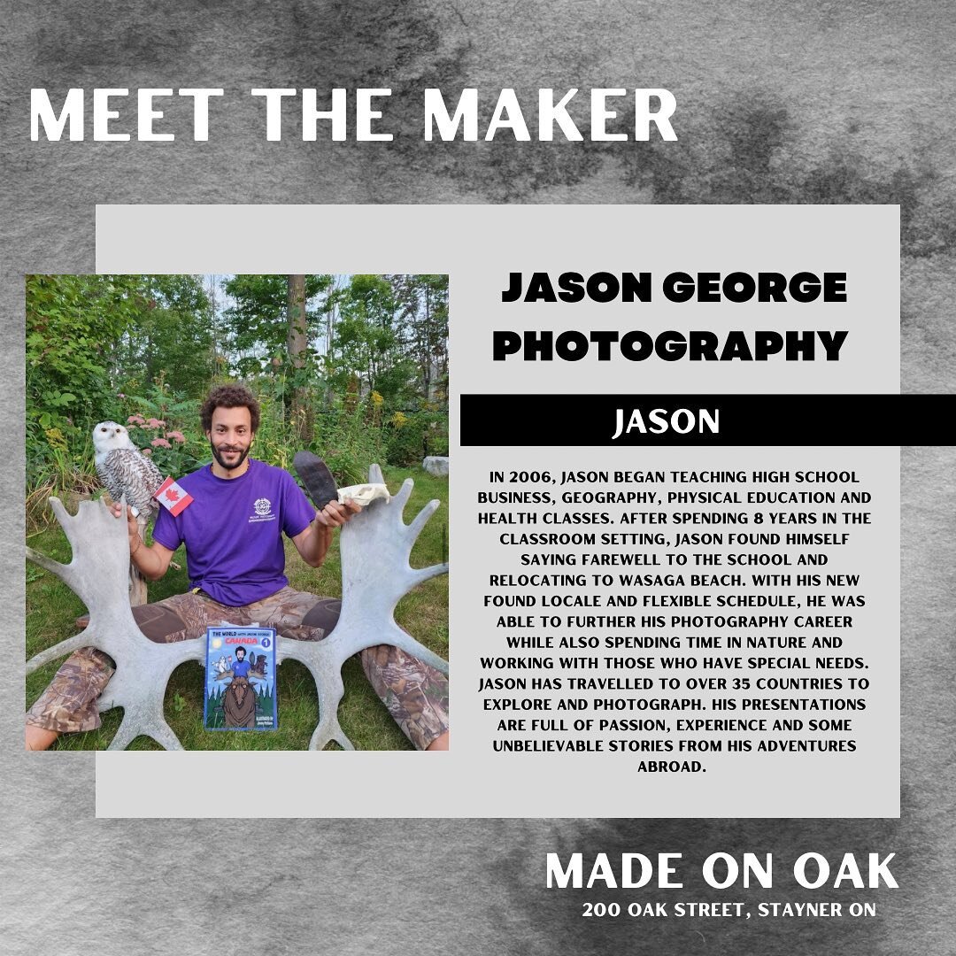 Say Hi to Jason from @jasongeorgephotography 👋 He is one of our featured Artisans in store! Here&rsquo;s a little bit about Jason 📸

&bull;If you could only use one type of material, which would you chose? ...umm not sure, if a clothing material ve