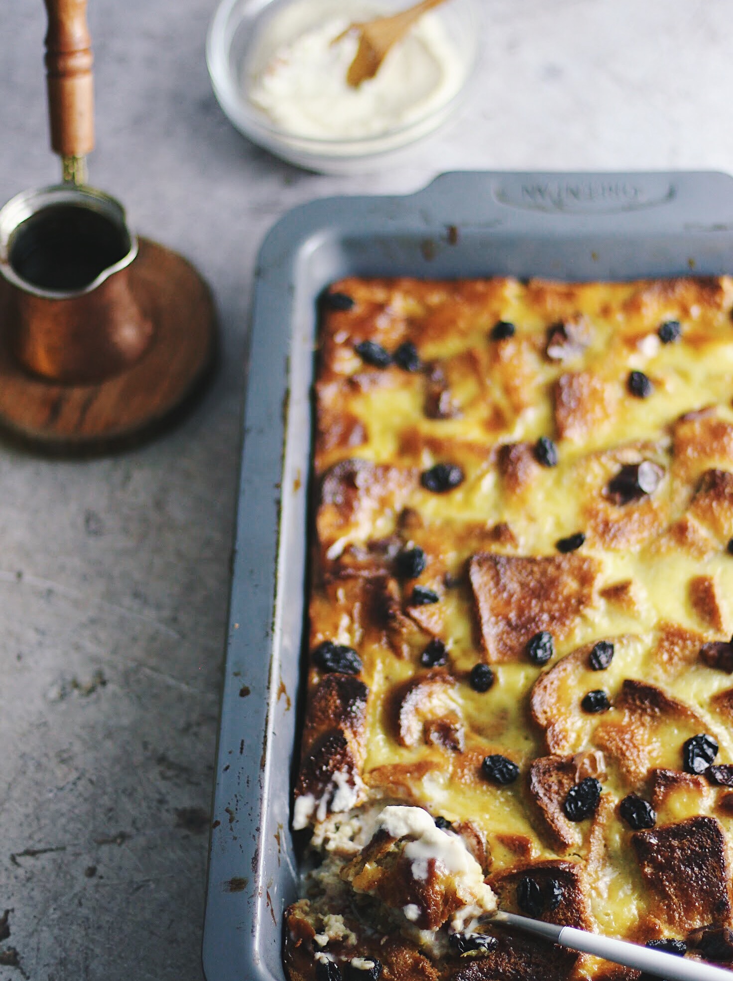 Date Bread Butter Pudding With Cardamom Custard The Egyptian Epicurean