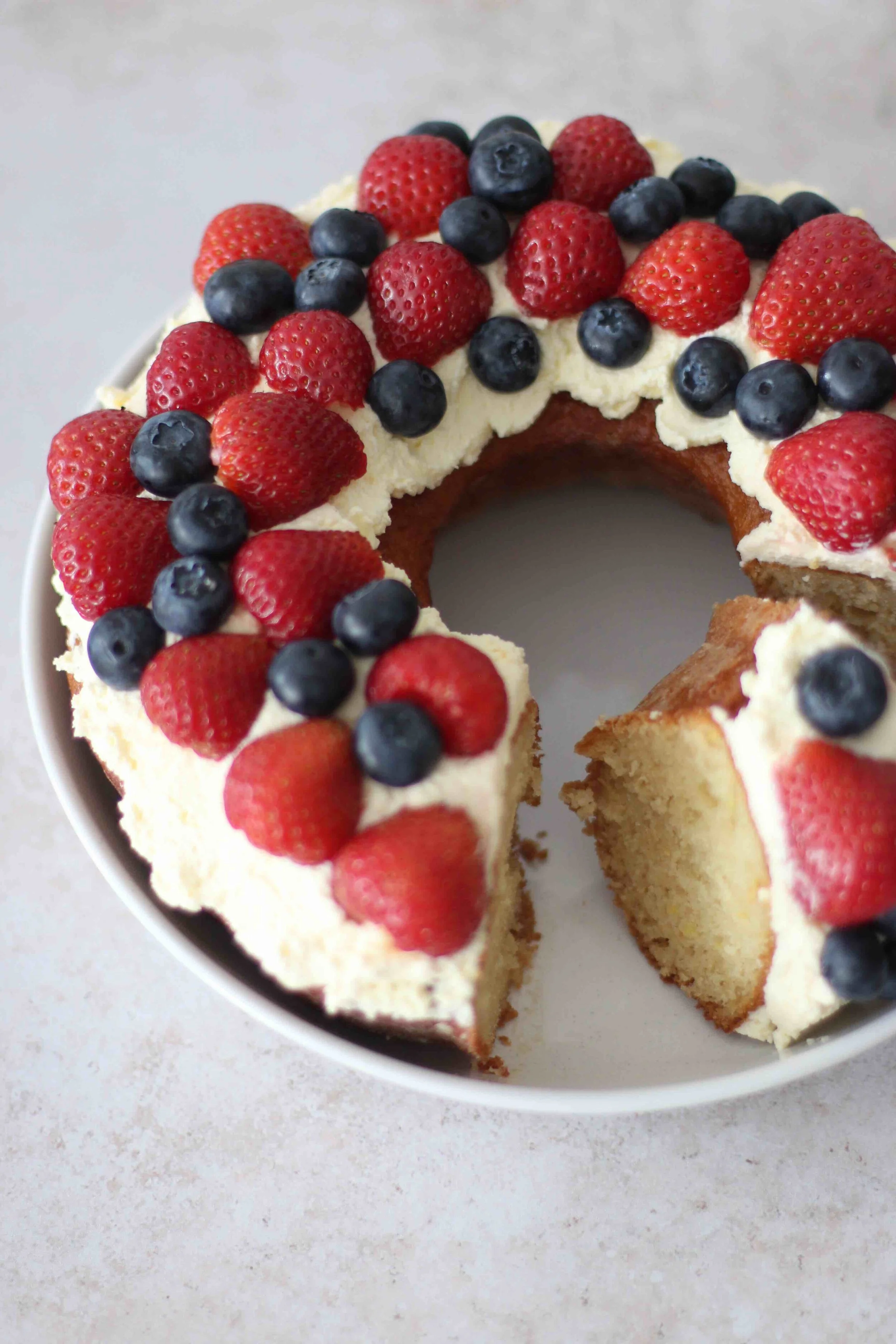 Honey Yogurt Sponge Cake (with fresh summer berries!) — The Egyptian Epicurean