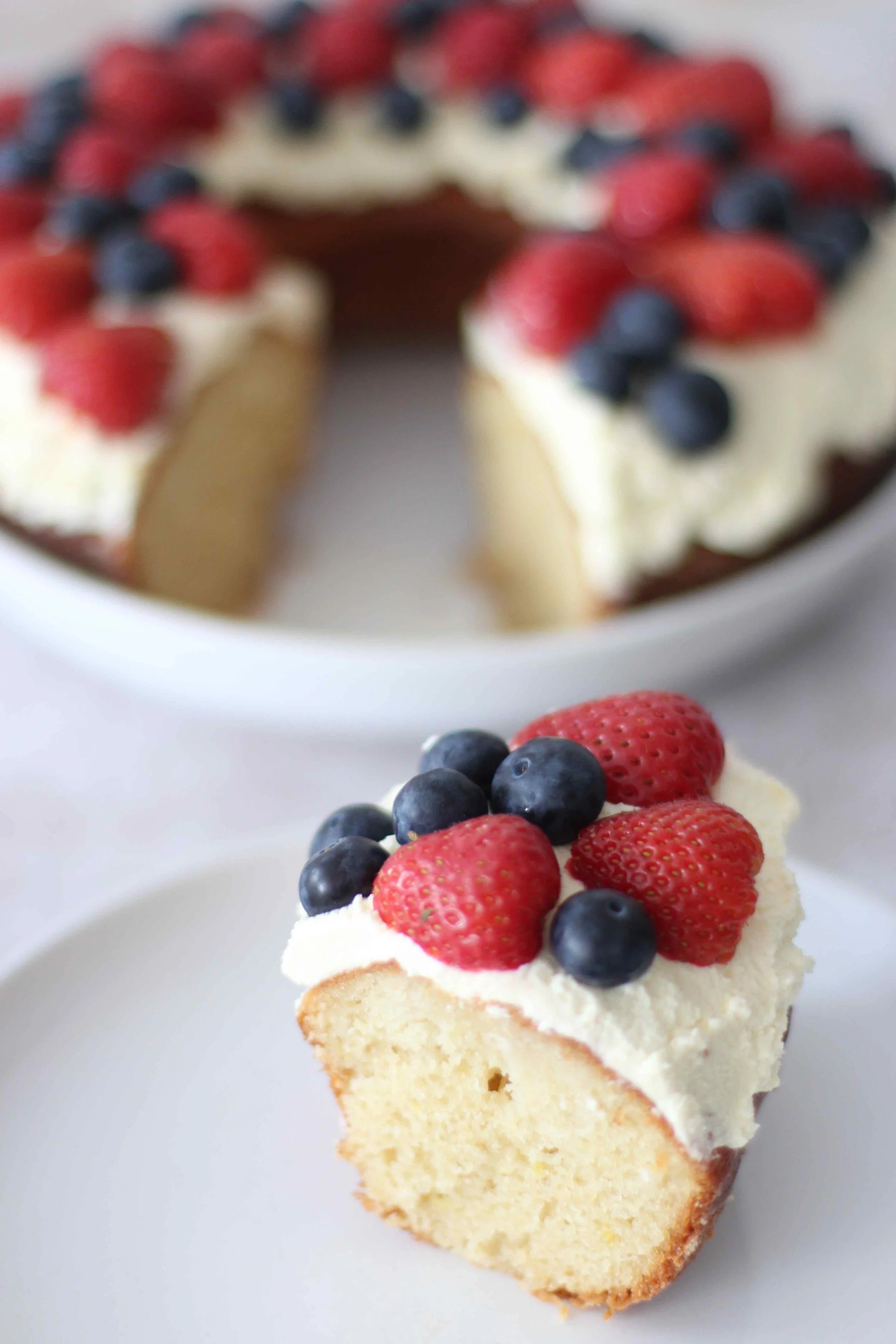 Honey Yogurt Sponge Cake (with fresh summer berries!) — The Egyptian Epicurean