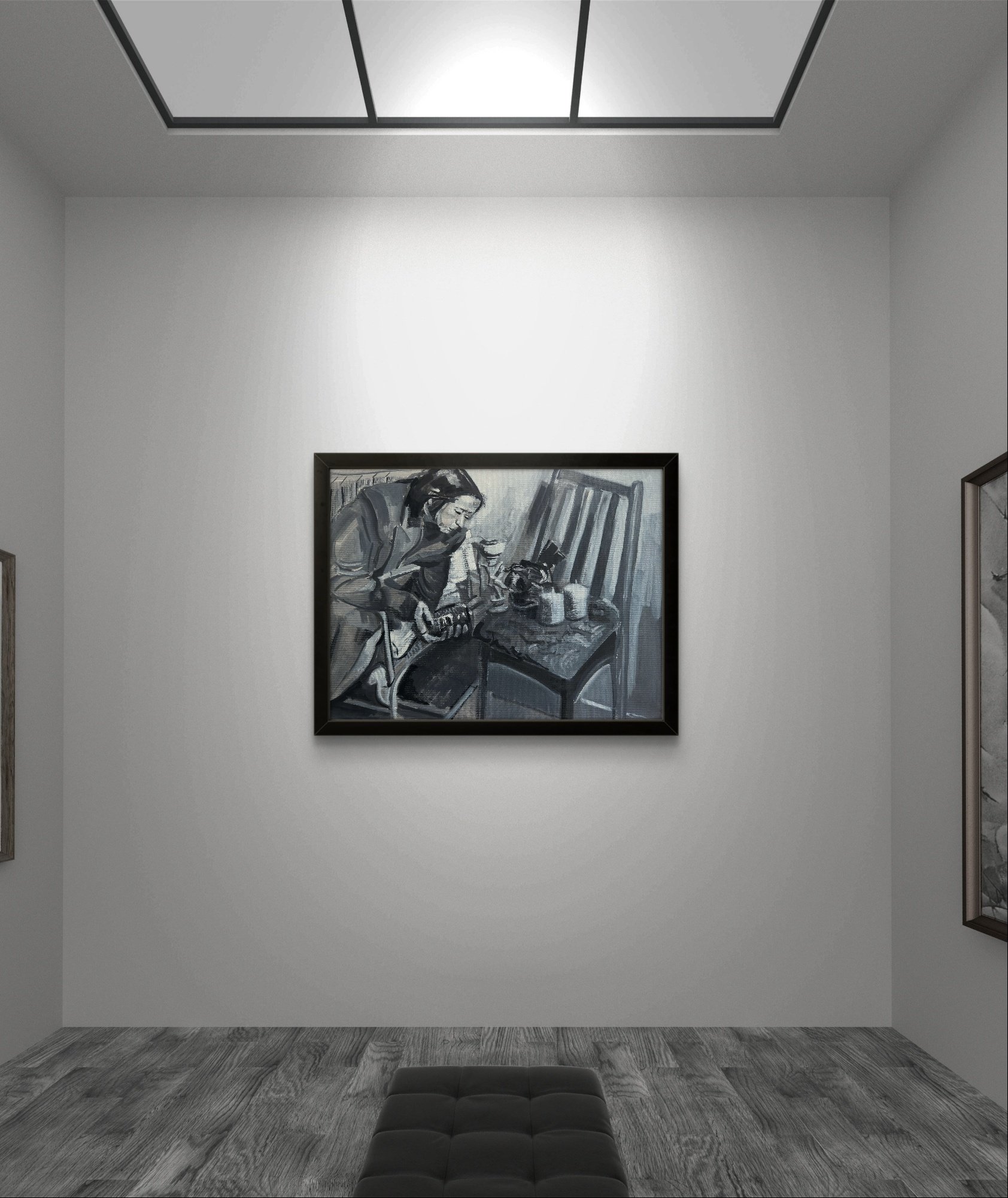  Loades-Carter. The Price.  Kathe Kollwitz series  2024. Oil on Canvas  40.6 X 30.5 cm | 16 X 12 ins 