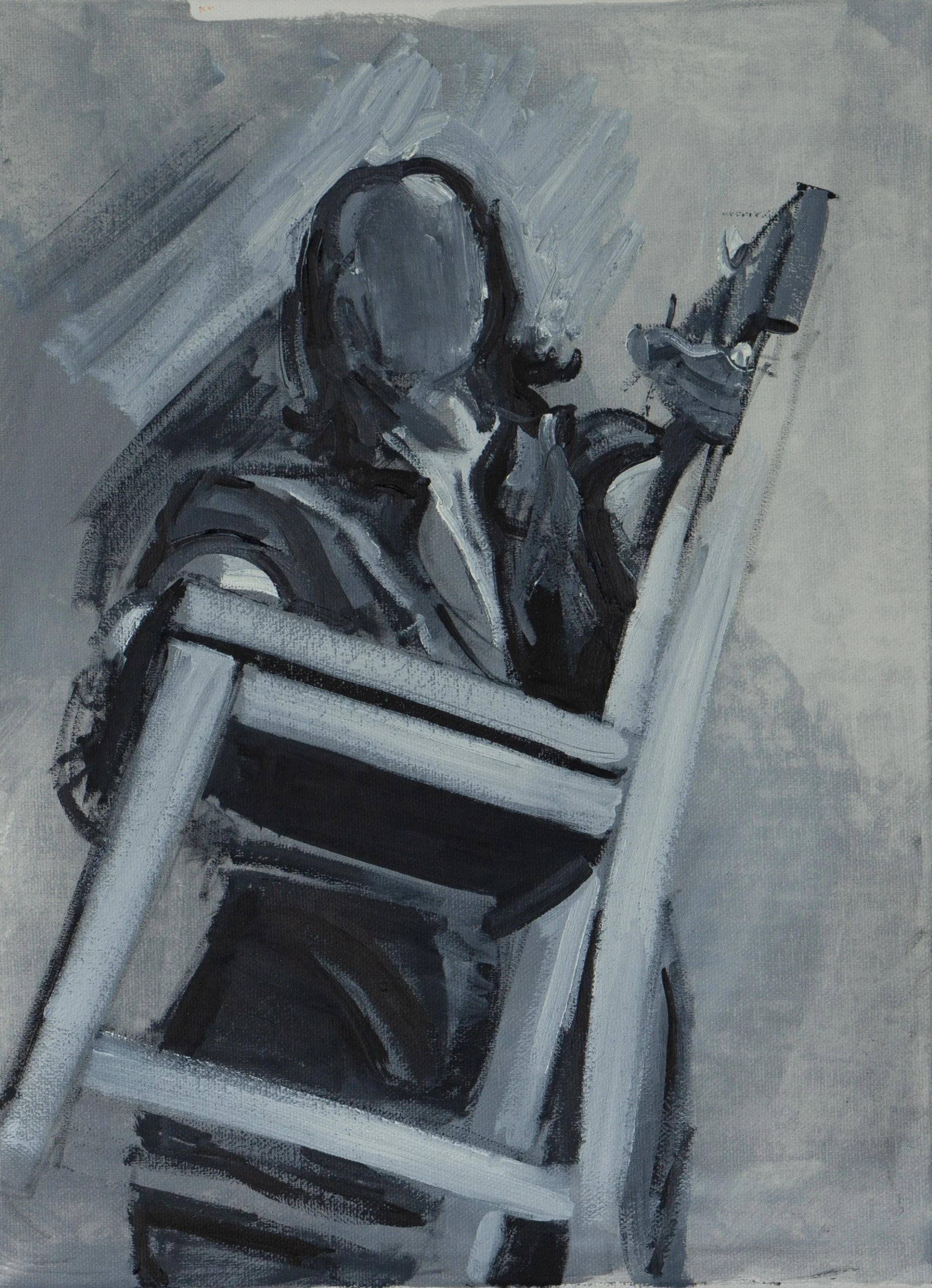  Loades-Carter. The Price.  Kathe Kollwitz series  2024. Oil on Canvas  40.6 X 30.5 cm | 16 X 12 ins 