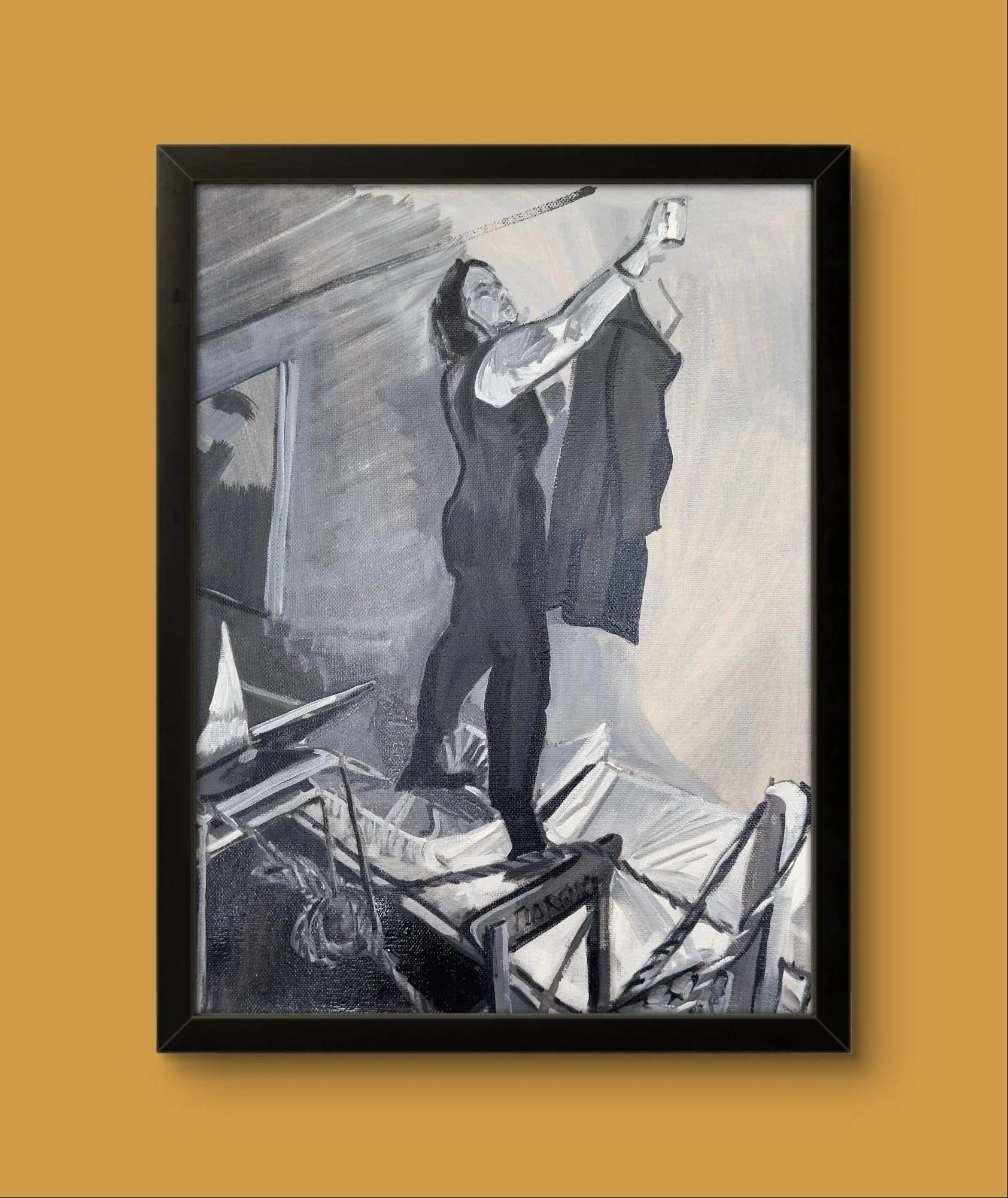  Loades-Carter. The Price.  Kathe Kollwitz series  2024. Oil on Canvas  40.6 X 30.5 cm | 16 X 12 ins 