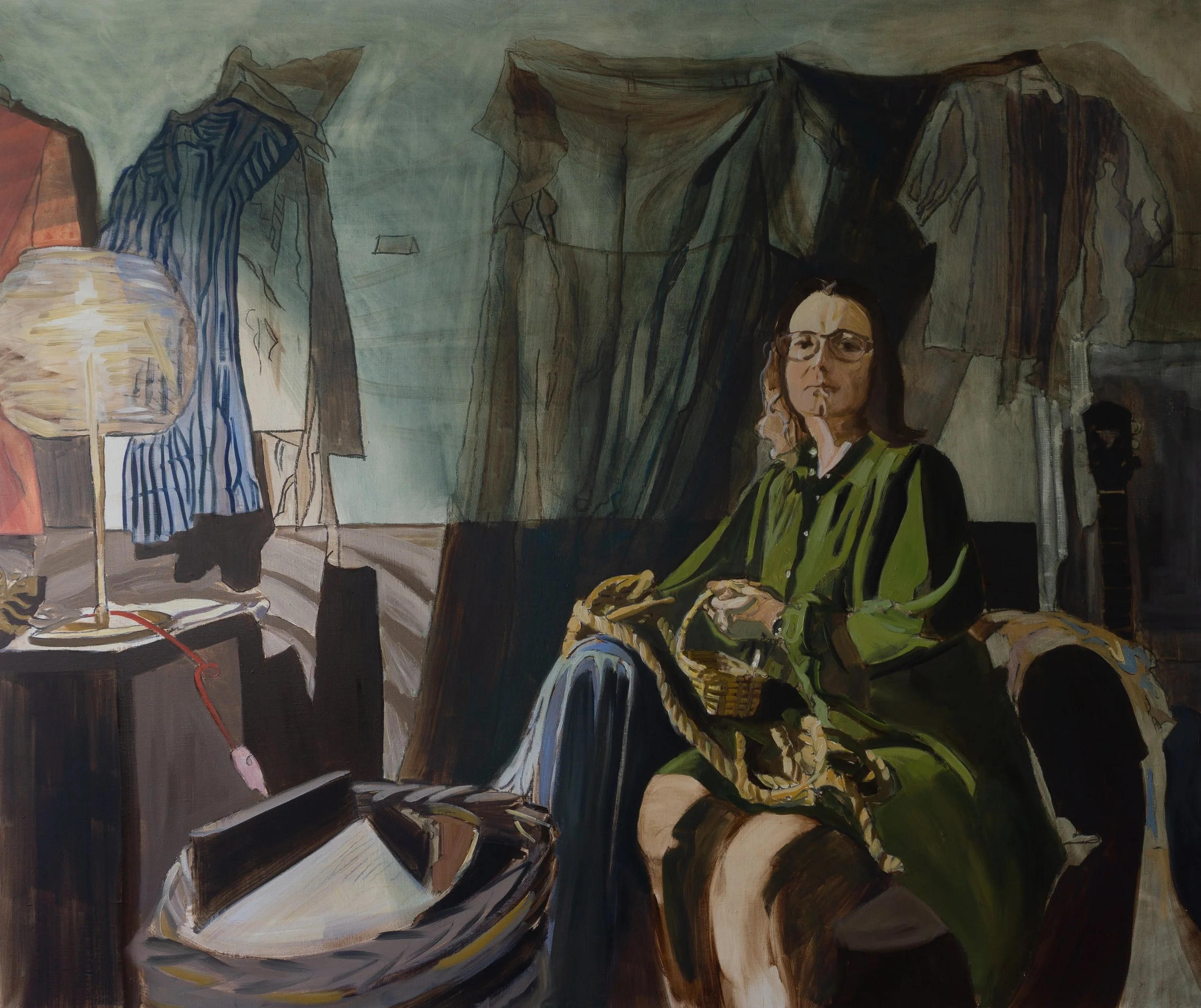  Loades-Carter. The Artist.  Artemesia Gentileschi Series  2026. Oil on linen  100 × 120 cm | 39 X 47 ins 