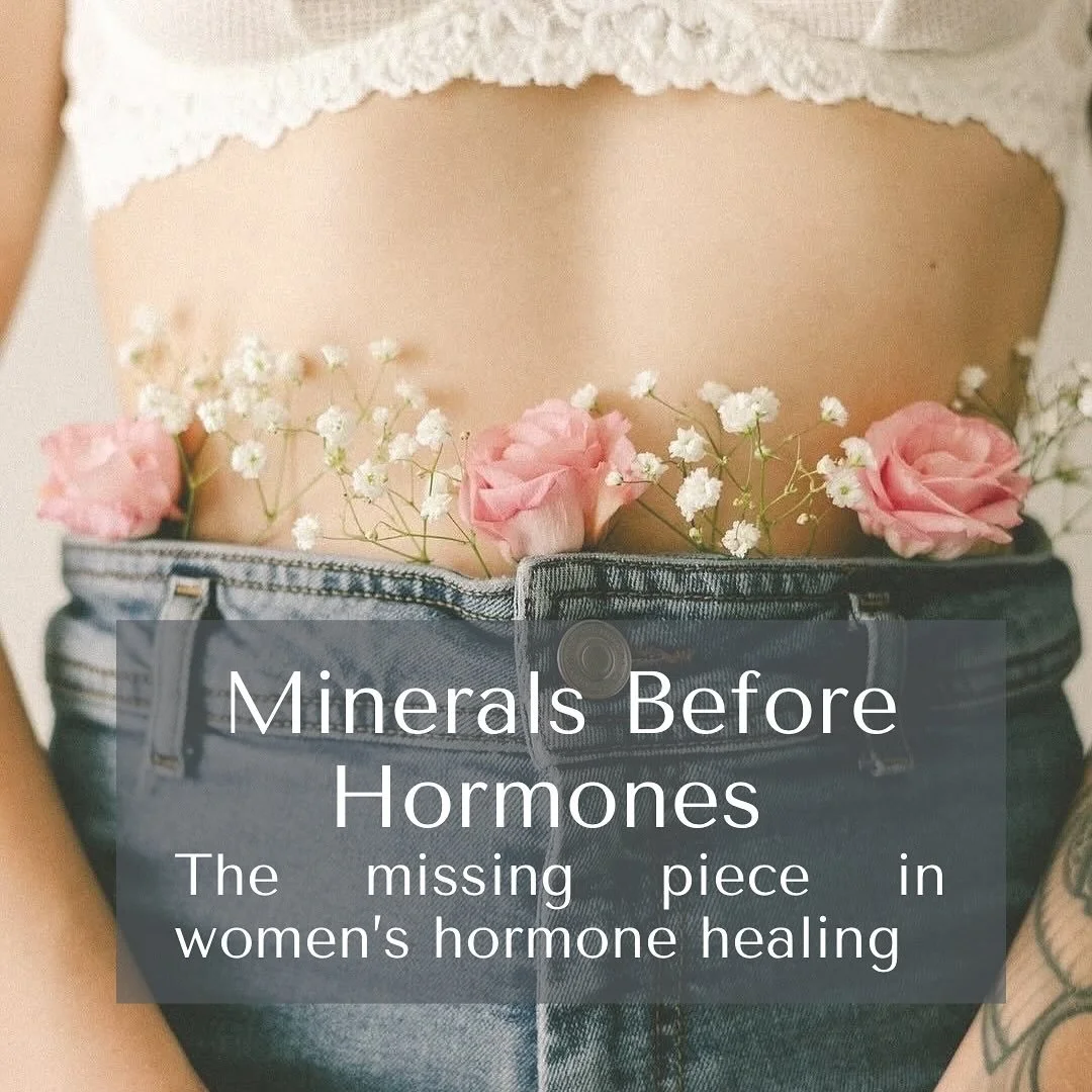 Most women I work with come to me saying:
&ldquo;I&rsquo;ve tried it all- the hormone tests, the supplements, the protocols&hellip; and I still feel off.&rdquo;

But what if it&rsquo;s not your hormones? What if it&rsquo;s your minerals?

Because hor