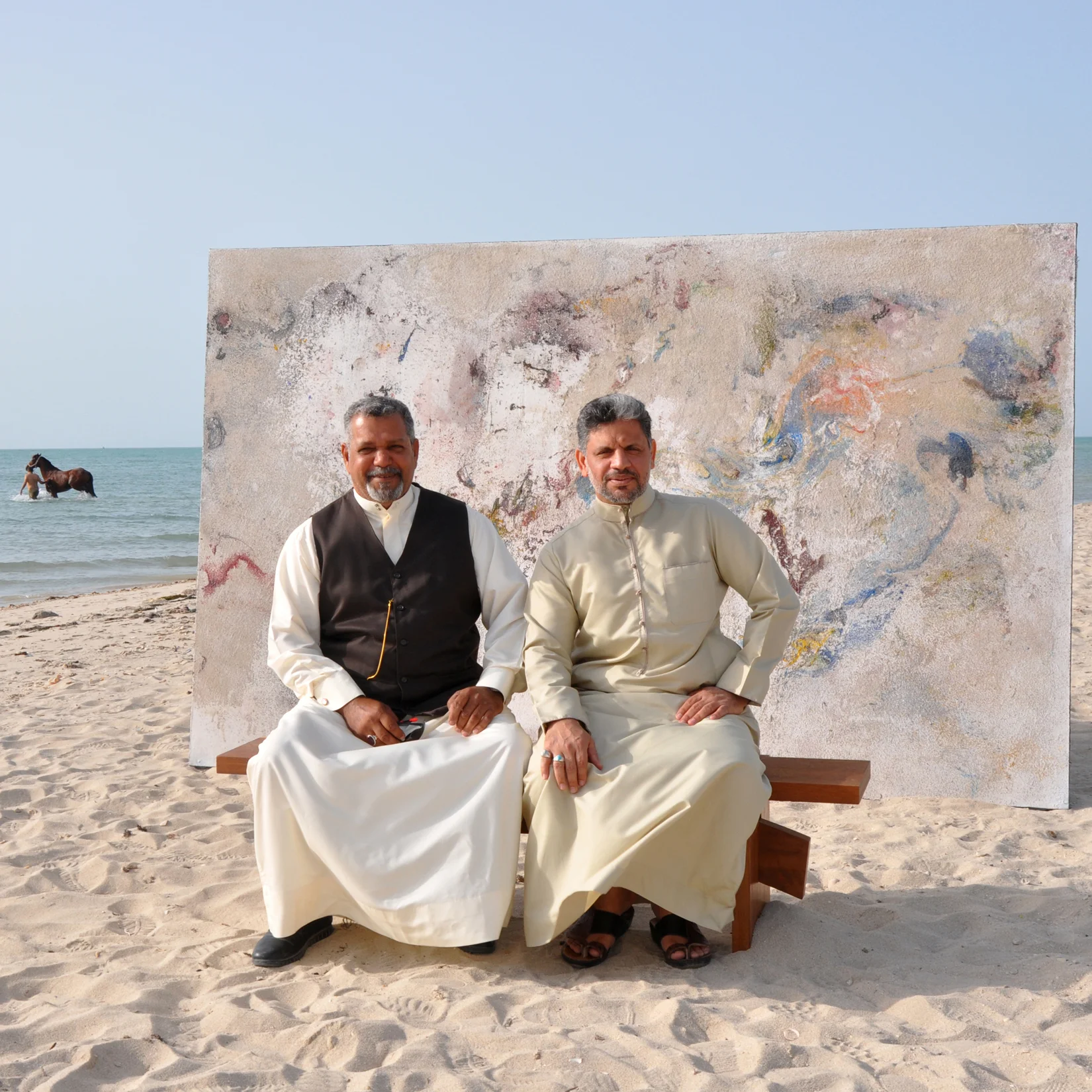 From Photos A La Chair 3 - Backdrop Artist Zuhair Al Saeed. Courtesy.
