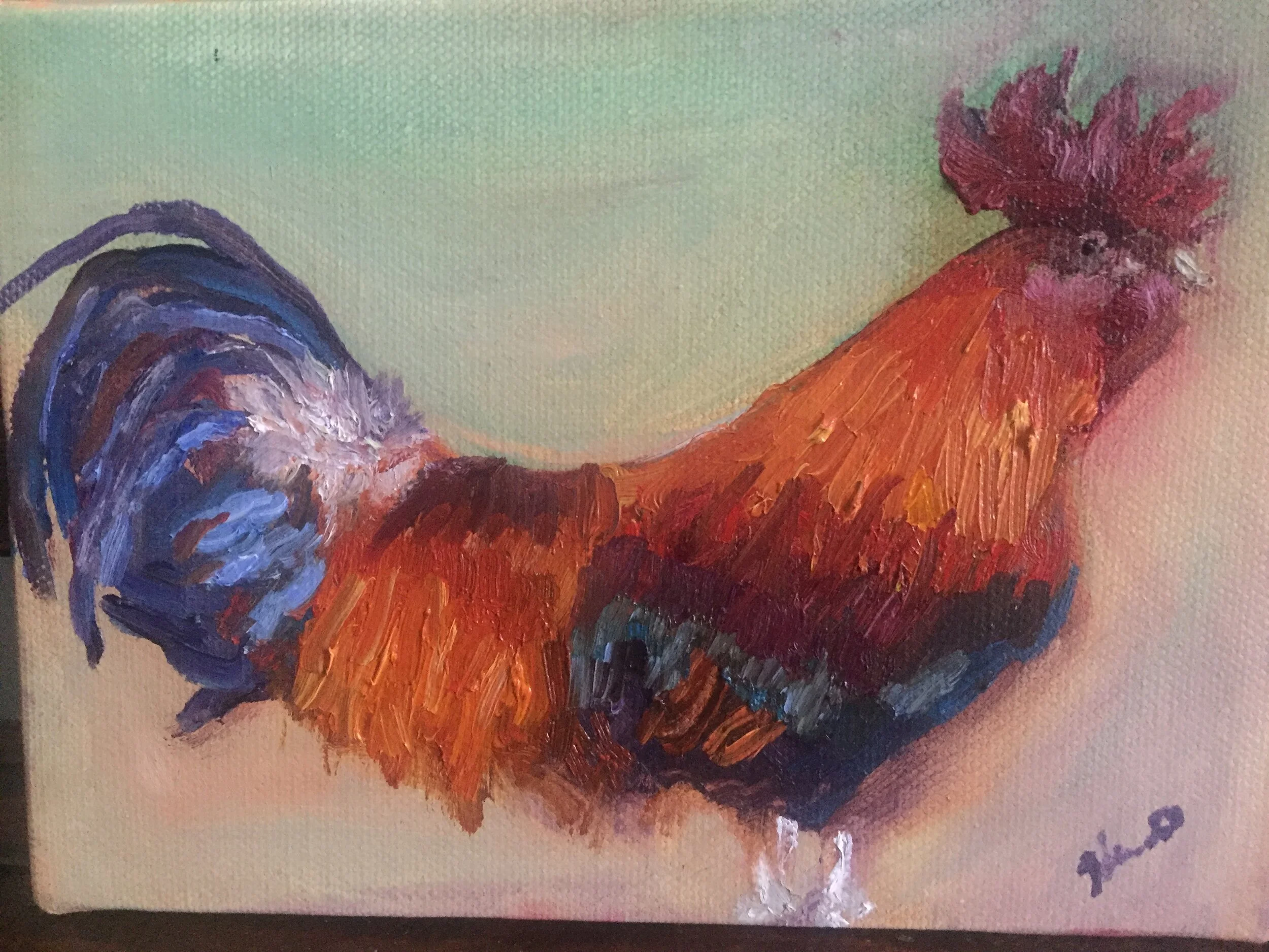 FRED - Framed Oil   5x7  $100 US