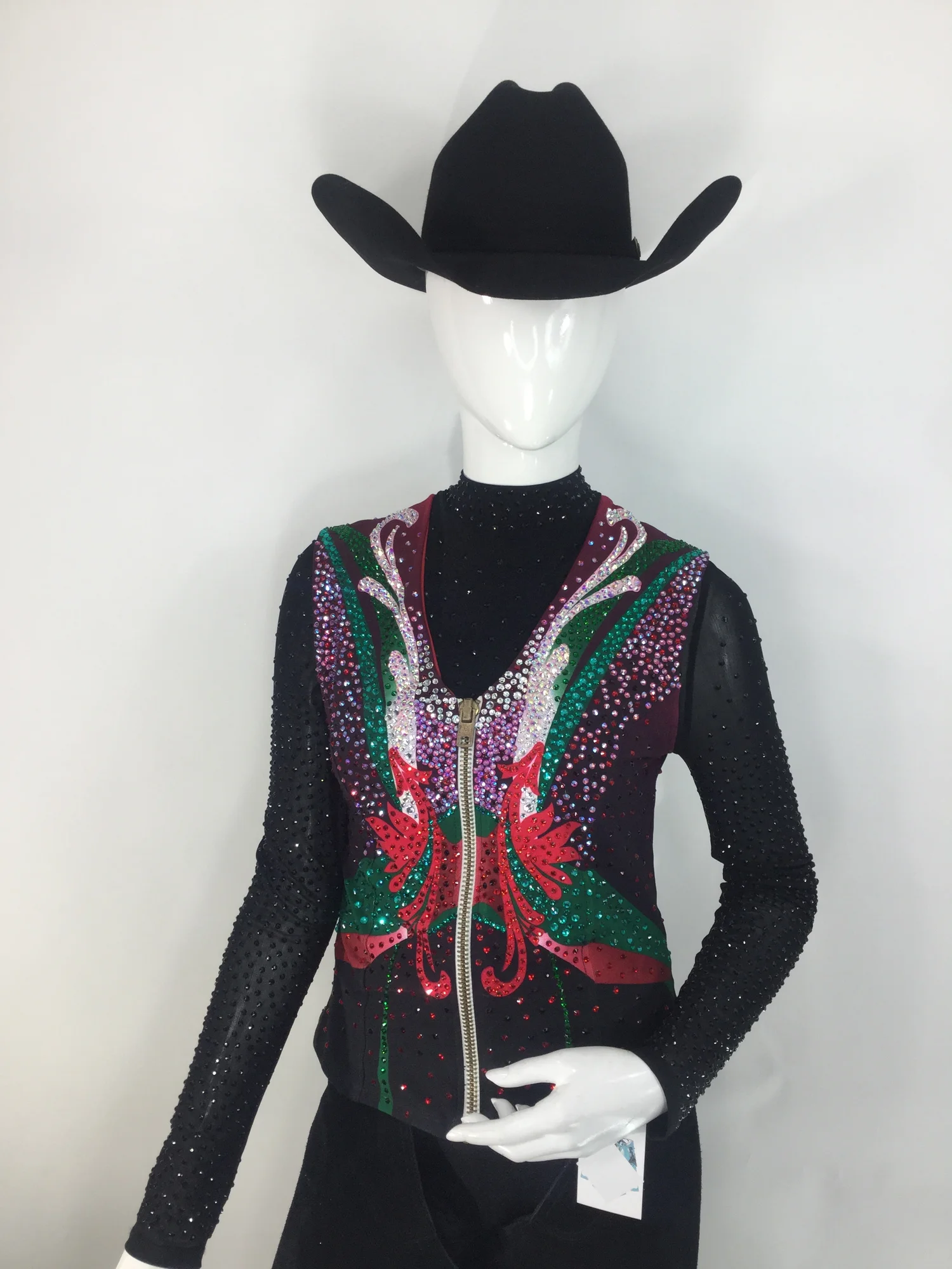 Chemise vintage neuve Tobys Western Show XXL vêtements équitation