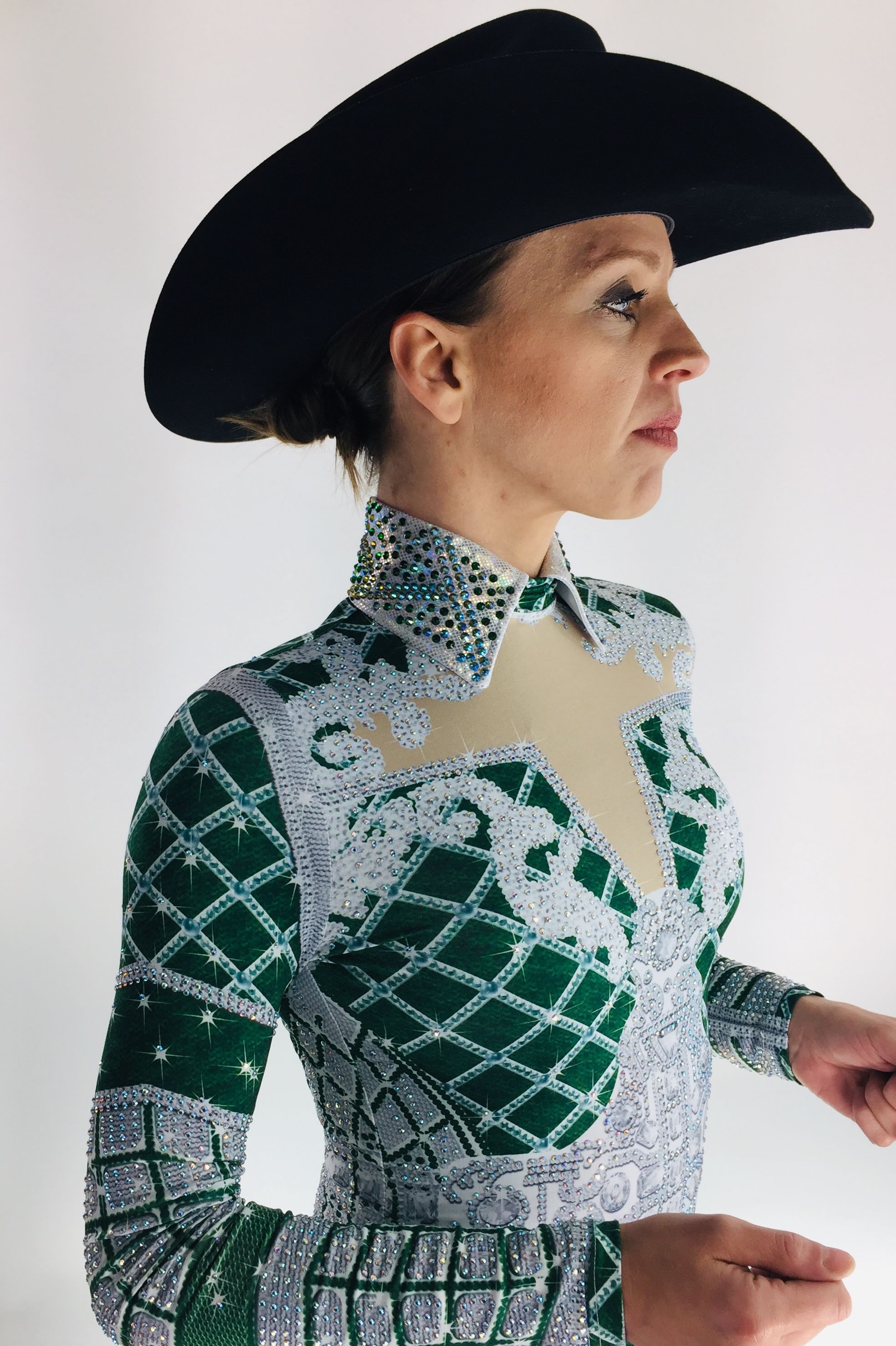 sparkle-ridge-western-show-clothes-green-and-white-print-horse-show-shirt2.jpg