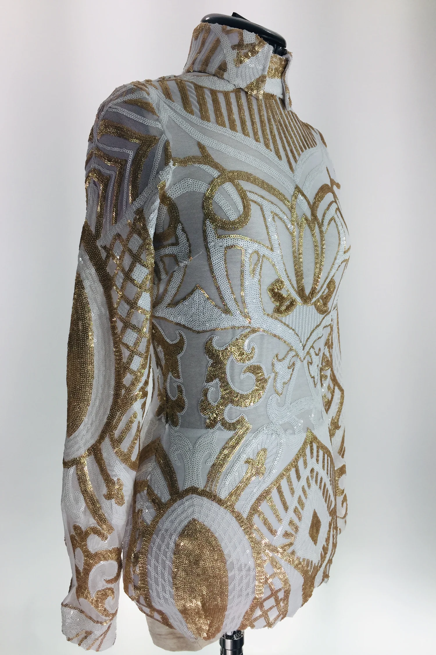 White and Gold Sequin * Western Show Shirts * Horse Show Clothing and  Apparel  Sparkle Ridge