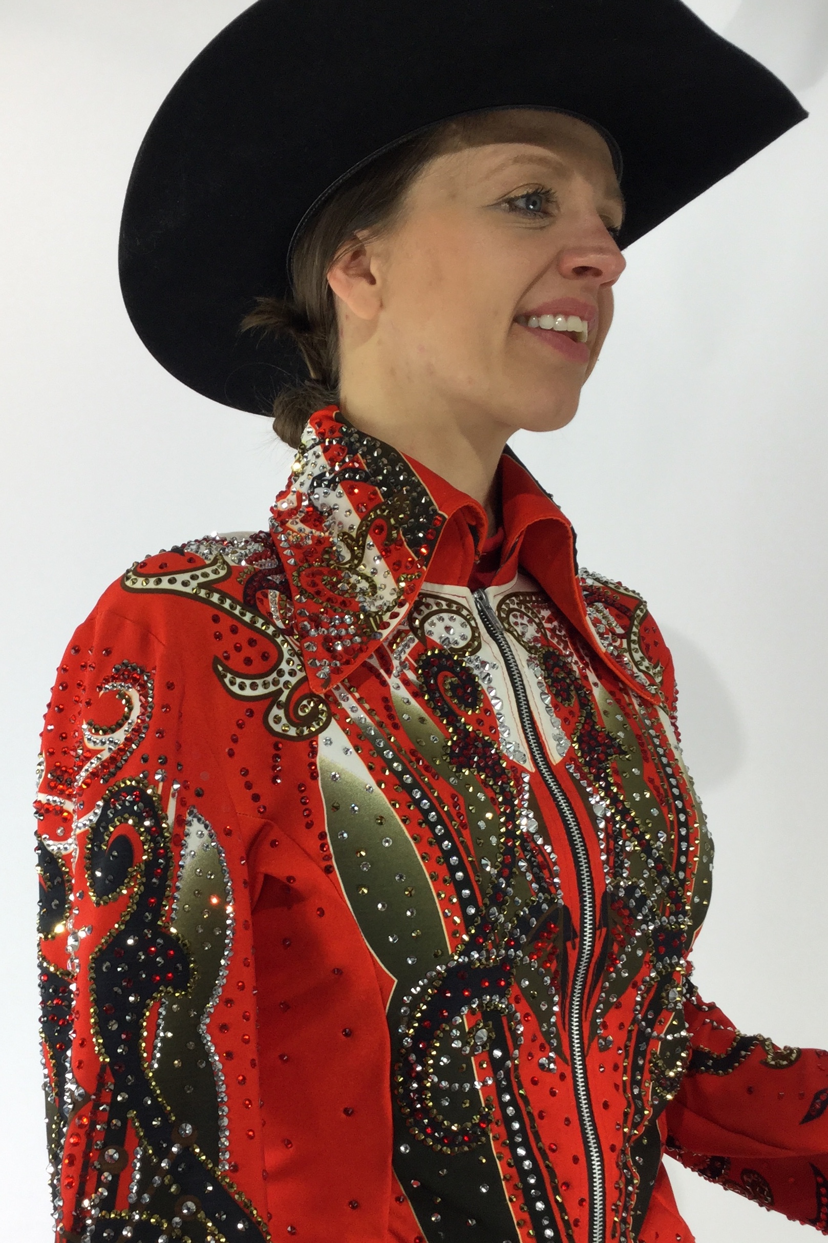 X-LARGE  Western Showmanship Pleasure Horsemanship Show Jacket Shirt Rodeo Queen 