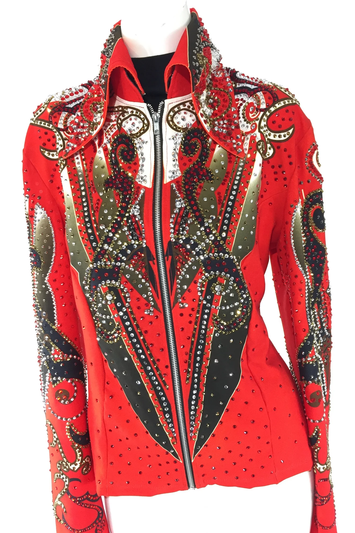 Veste Chemise Western Équitation Femme - Grande Taille Show Pleasure Rail - Occasion